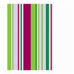 Beautiful Multi Colored Bright Stripes Pattern Wallpaper Background Small Garden Flag (two Sides) by Amaryn4rt