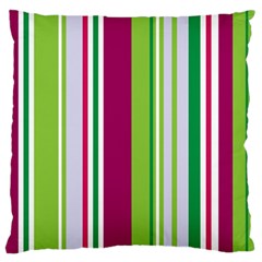 Beautiful Multi Colored Bright Stripes Pattern Wallpaper Background Standard Flano Cushion Case (one Side)