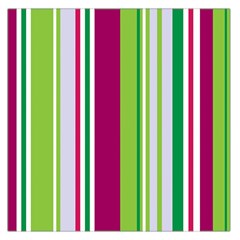 Beautiful Multi Colored Bright Stripes Pattern Wallpaper Background Large Satin Scarf (square) by Amaryn4rt