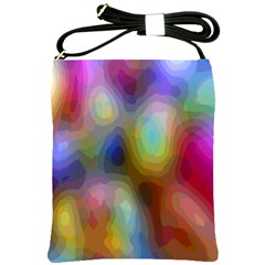 A Mix Of Colors In An Abstract Blend For A Background Shoulder Sling Bags by Amaryn4rt