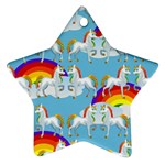 Rainbow pony  Ornament (Star) Front