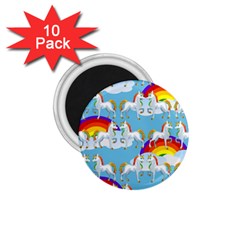 Rainbow pony  1.75  Magnets (10 pack) 