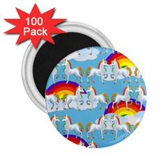 Rainbow pony  2.25  Magnets (100 pack) 