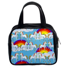 Rainbow pony  Classic Handbags (2 Sides)