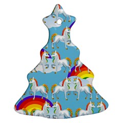 Rainbow pony  Christmas Tree Ornament (Two Sides)