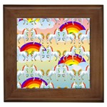 Rainbow pony  Framed Tiles Front