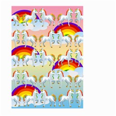 Rainbow Pony  Large Garden Flag (two Sides) by Valentinaart