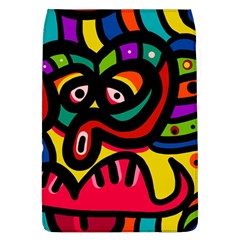A Seamless Crazy Face Doodle Pattern Flap Covers (l)  by Amaryn4rt