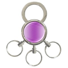 Abstract Lines Background 3-Ring Key Chains