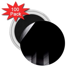 Wall White Black Abstract 2 25  Magnets (100 Pack)  by Amaryn4rt
