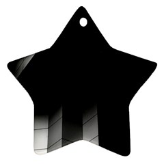 Wall White Black Abstract Star Ornament (two Sides) by Amaryn4rt