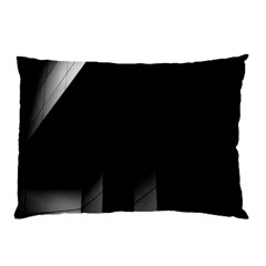 Wall White Black Abstract Pillow Case (two Sides) by Amaryn4rt