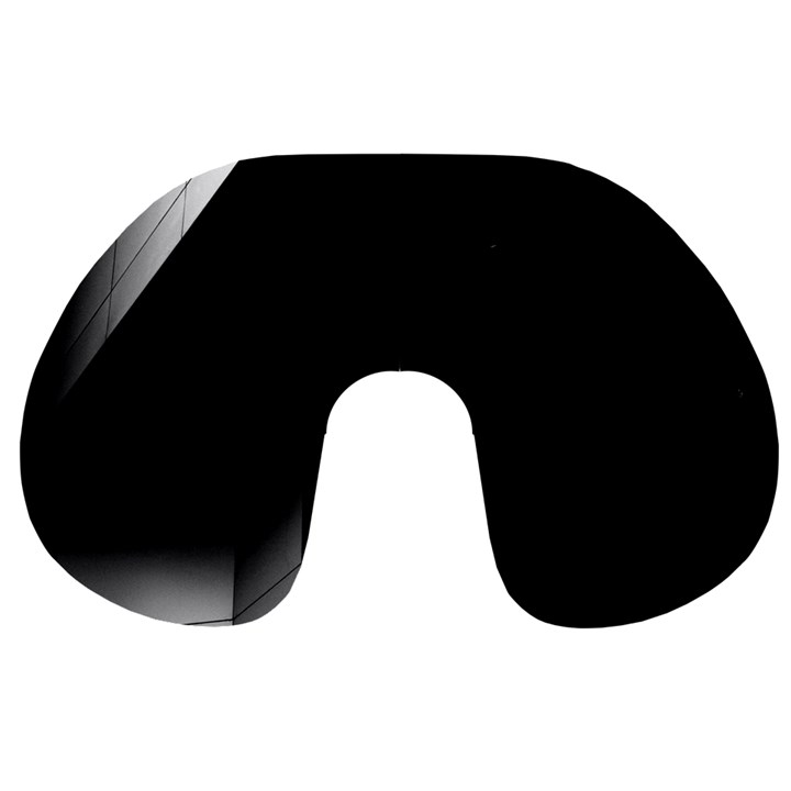 Wall White Black Abstract Travel Neck Pillows