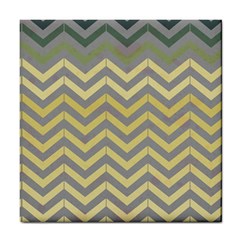 Abstract Vintage Lines Tile Coasters