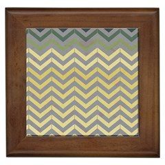 Abstract Vintage Lines Framed Tiles