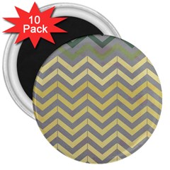 Abstract Vintage Lines 3  Magnets (10 pack) 