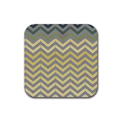 Abstract Vintage Lines Rubber Coaster (Square) 