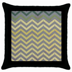 Abstract Vintage Lines Throw Pillow Case (Black)
