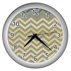 Abstract Vintage Lines Wall Clocks (Silver) 