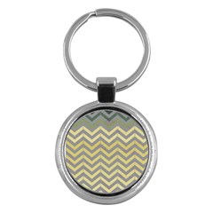 Abstract Vintage Lines Key Chains (round)  by Amaryn4rt