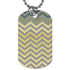 Abstract Vintage Lines Dog Tag (one Side) by Amaryn4rt