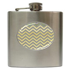 Abstract Vintage Lines Hip Flask (6 oz)