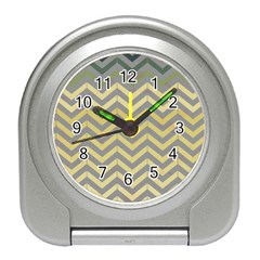 Abstract Vintage Lines Travel Alarm Clocks