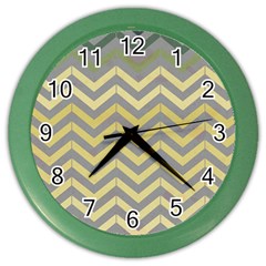 Abstract Vintage Lines Color Wall Clocks