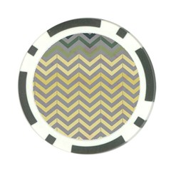 Abstract Vintage Lines Poker Chip Card Guard