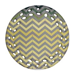 Abstract Vintage Lines Ornament (Round Filigree)