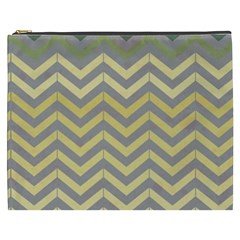 Abstract Vintage Lines Cosmetic Bag (XXXL) 