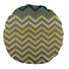 Abstract Vintage Lines Large 18  Premium Round Cushions