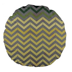 Abstract Vintage Lines Large 18  Premium Flano Round Cushions