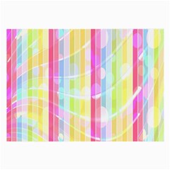 Colorful Abstract Stripes Circles And Waves Wallpaper Background Large Glasses Cloth by Amaryn4rt