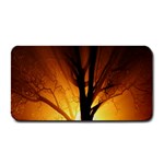 Rays Of Light Tree In Fog At Night Medium Bar Mats 16 x8.5  Bar Mat