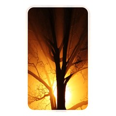 Rays Of Light Tree In Fog At Night Memory Card Reader