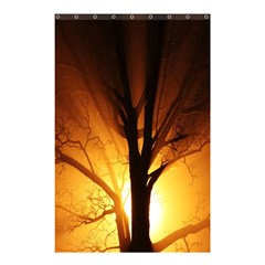 Rays Of Light Tree In Fog At Night Shower Curtain 48  x 72  (Small) 