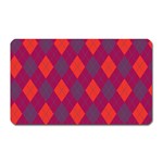 Plaid pattern Magnet (Rectangular) Front