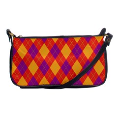 Plaid Pattern Shoulder Clutch Bags by Valentinaart