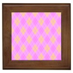 Plaid pattern Framed Tiles Front