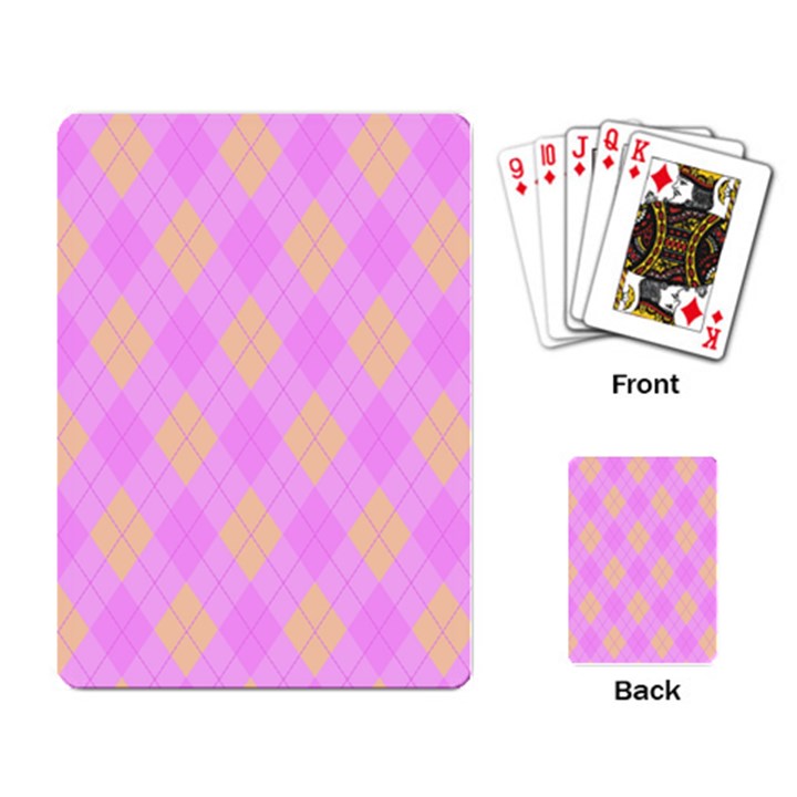 Plaid pattern Playing Card