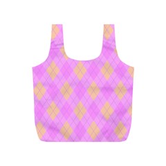 Plaid Pattern Full Print Recycle Bags (s)  by Valentinaart