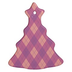 Plaid Pattern Ornament (christmas Tree) 