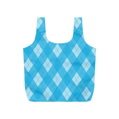 Plaid Pattern Full Print Recycle Bags (s)  by Valentinaart