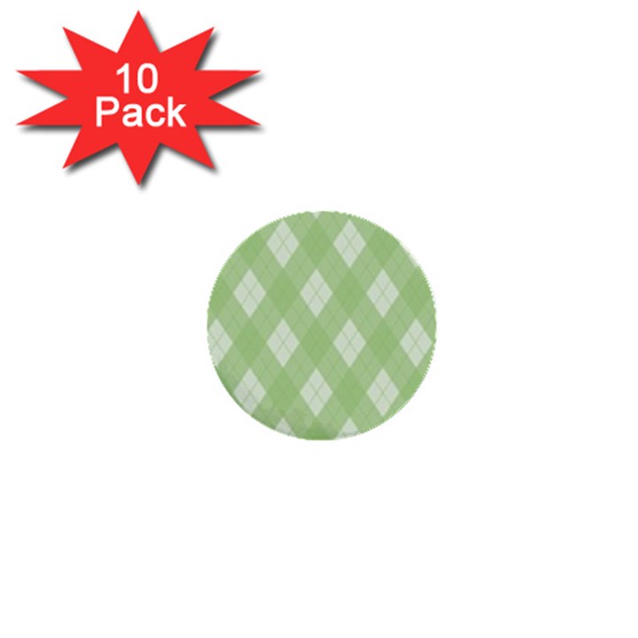 Plaid pattern 1  Mini Buttons (10 pack) 