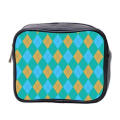 Plaid Pattern Mini Toiletries Bag 2-side by Valentinaart