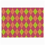 Plaid pattern Large Glasses Cloth (2-Side) Front