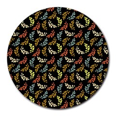 Pattern Round Mousepads by Valentinaart