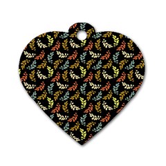 Pattern Dog Tag Heart (two Sides)