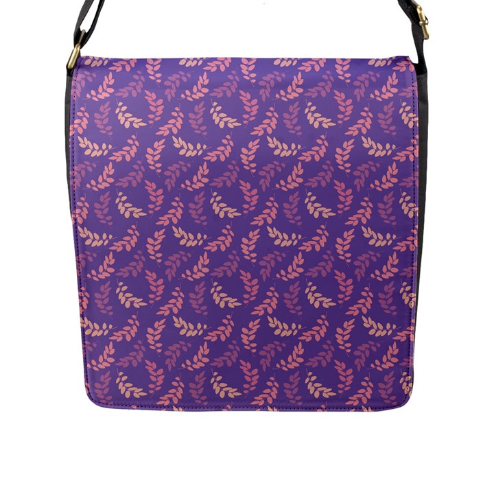 Pattern Flap Messenger Bag (L) 